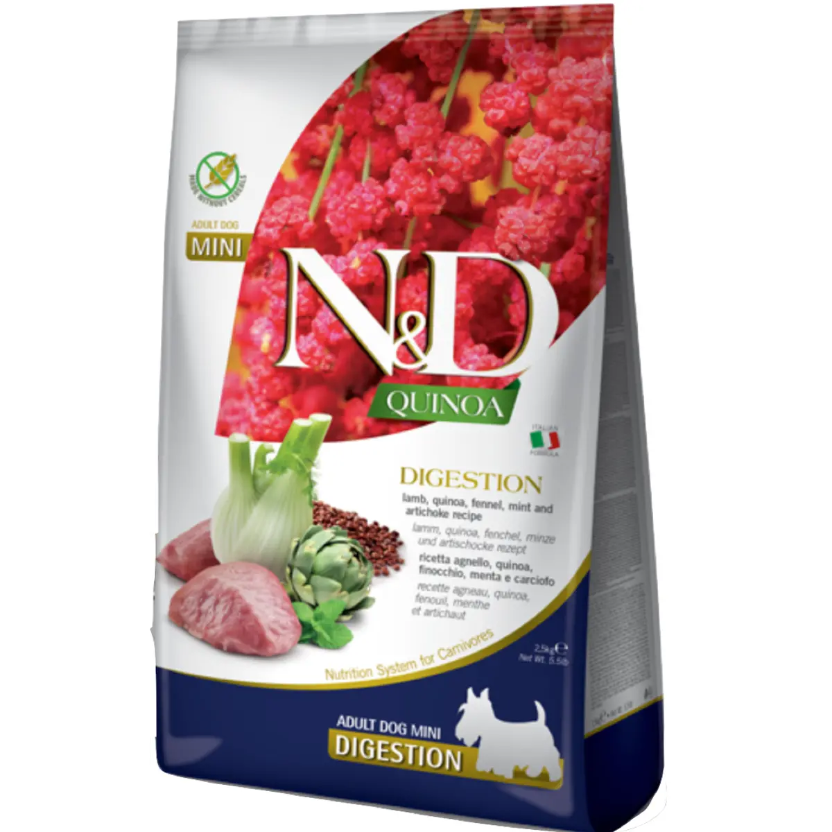 Farmina Dog N&D Quinoa Digestion Agnello 1