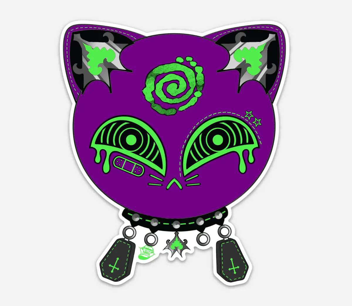 Hex Cursed Cat Magnet 1