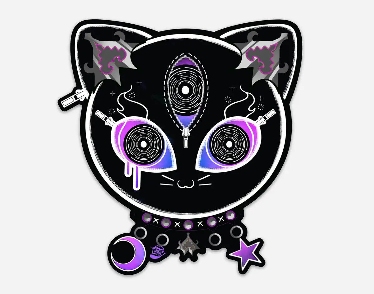Curse Cursed Cat Magnet 1