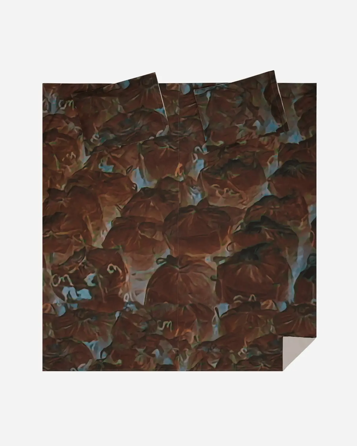 Brown Bags Bedsheet Multicolor 1