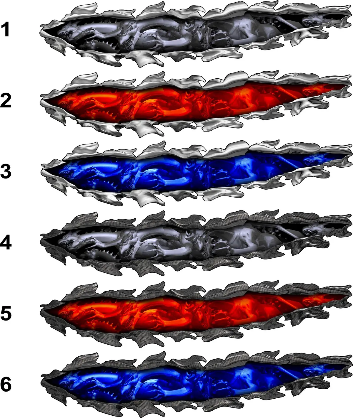 Dragon Tear Vinyl Decal – Set Of 2 For Cars & Trucks 5