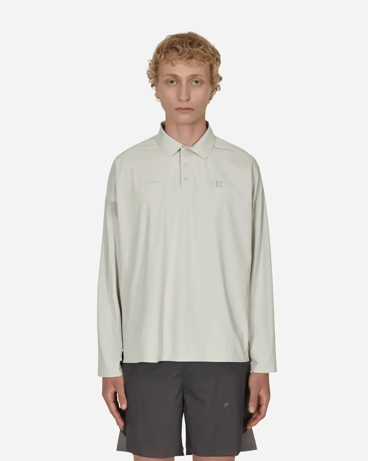 Fila Redefined Longsleeve Polo Shirt Grey 1