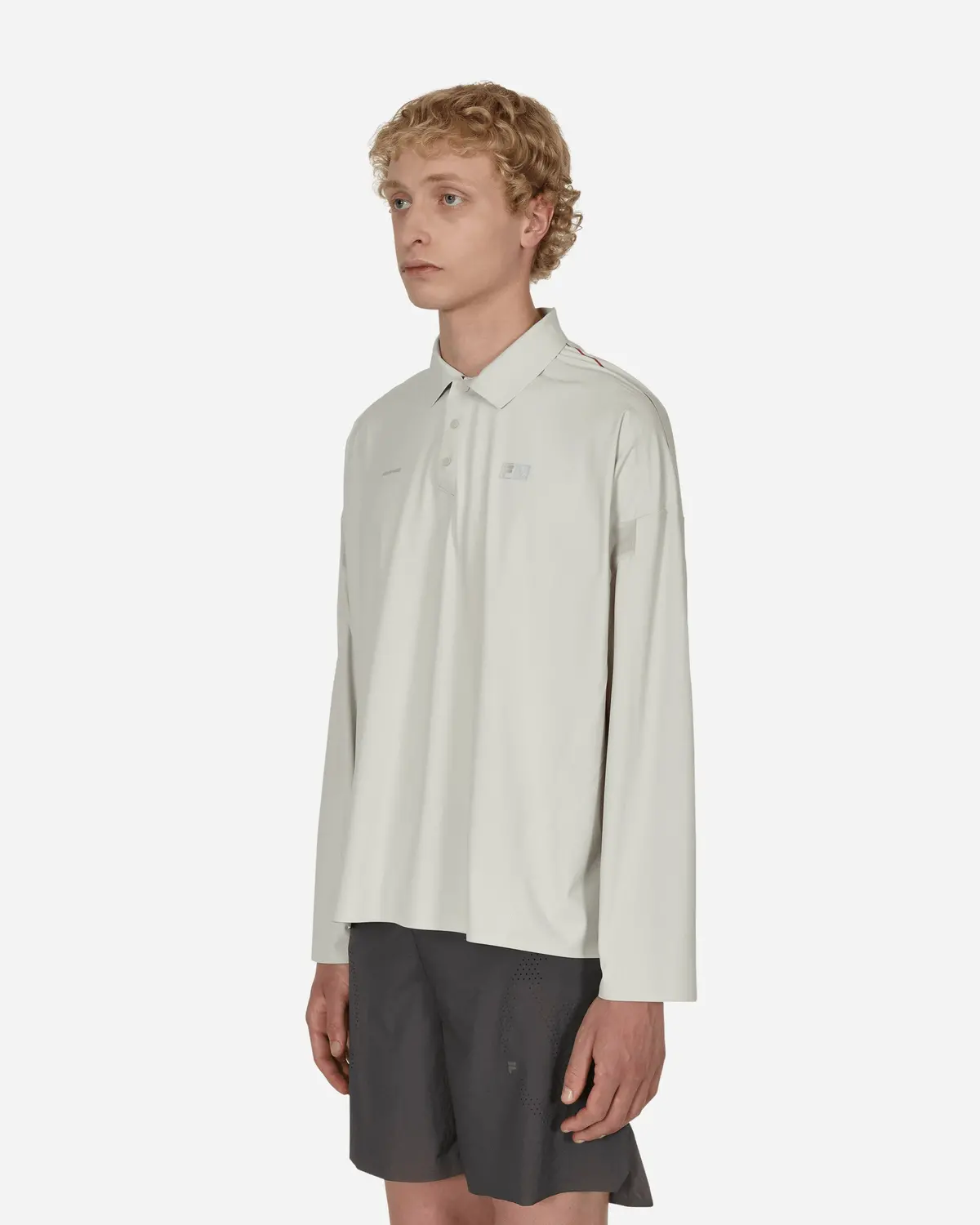 Fila Redefined Longsleeve Polo Shirt Grey 2