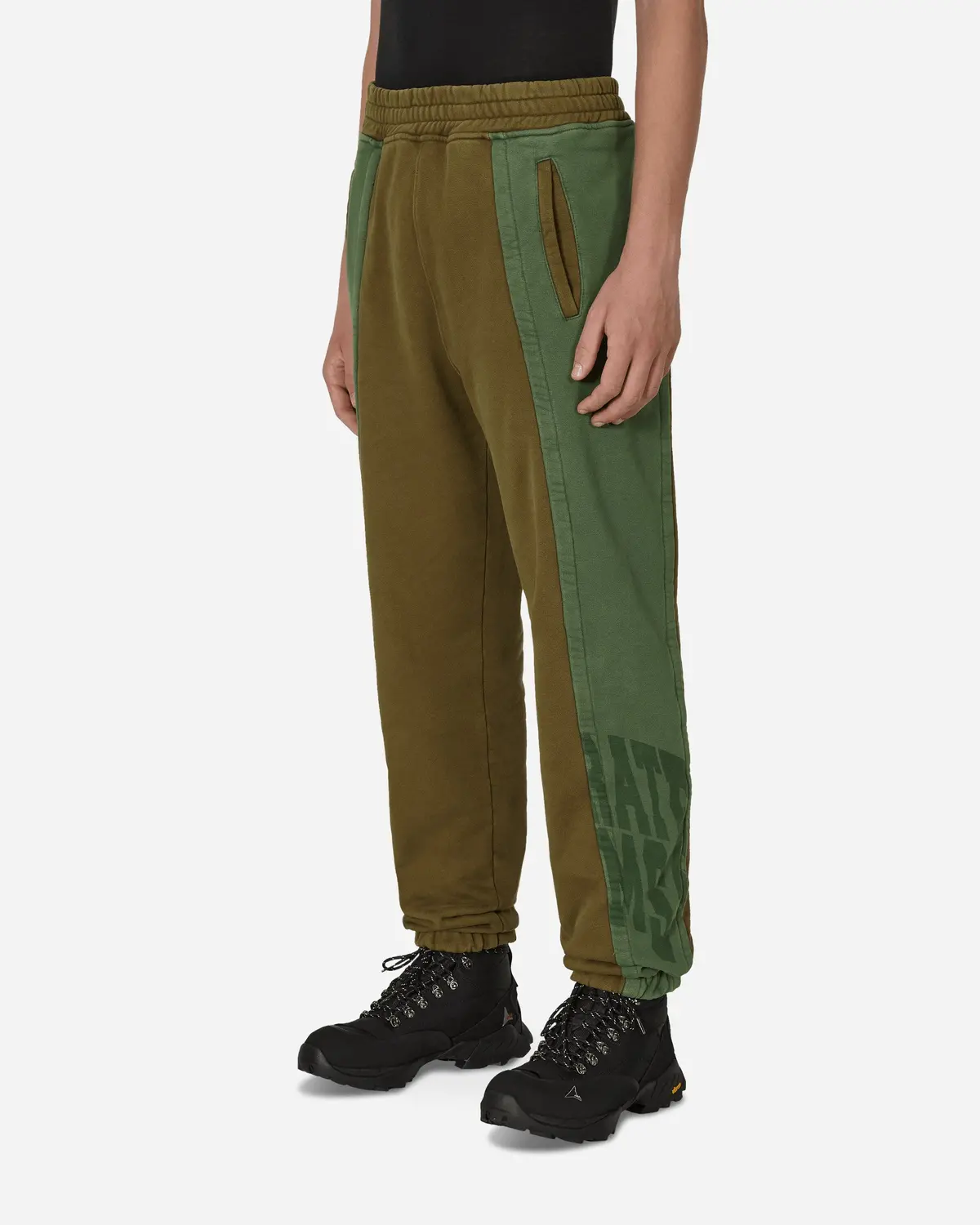 Panel Sweatpants Green / Brown 2