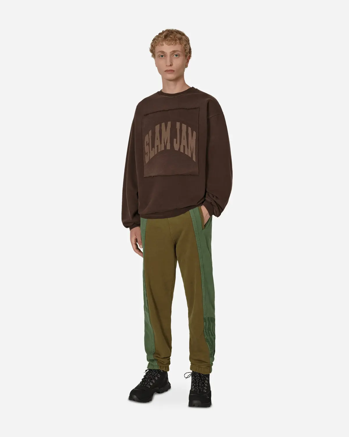 Panel Sweatpants Green / Brown 4