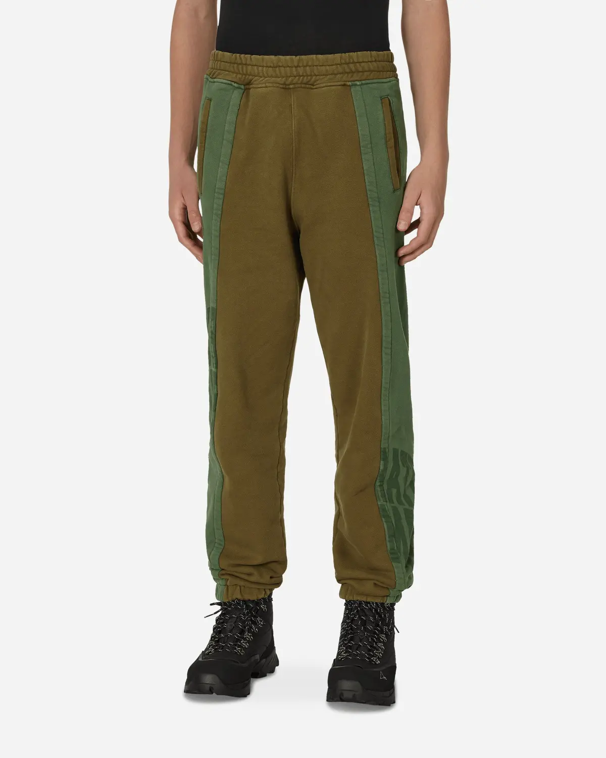 Panel Sweatpants Green / Brown 1