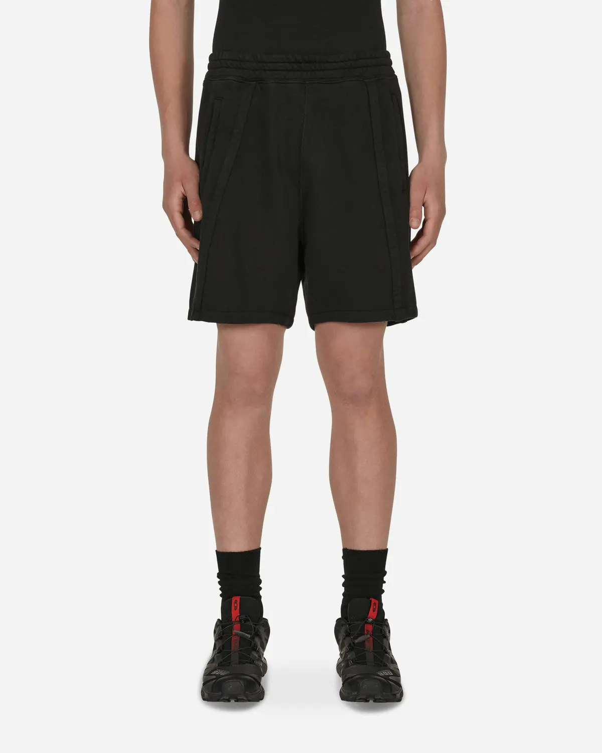 Panel Boxy Shorts Black 1
