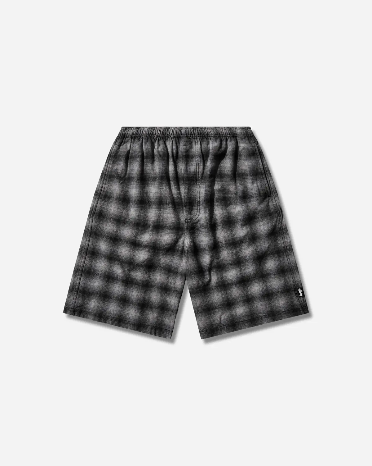 Plaid Beach Short Black 1