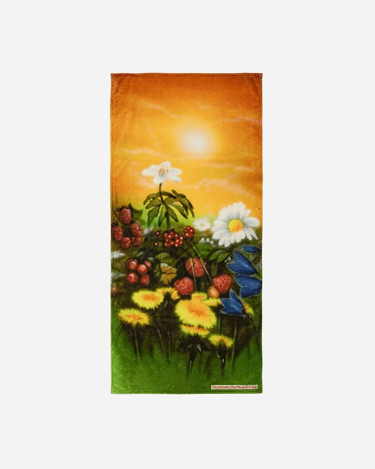 Airbrush Flowers Beach Towel Multicolor 1