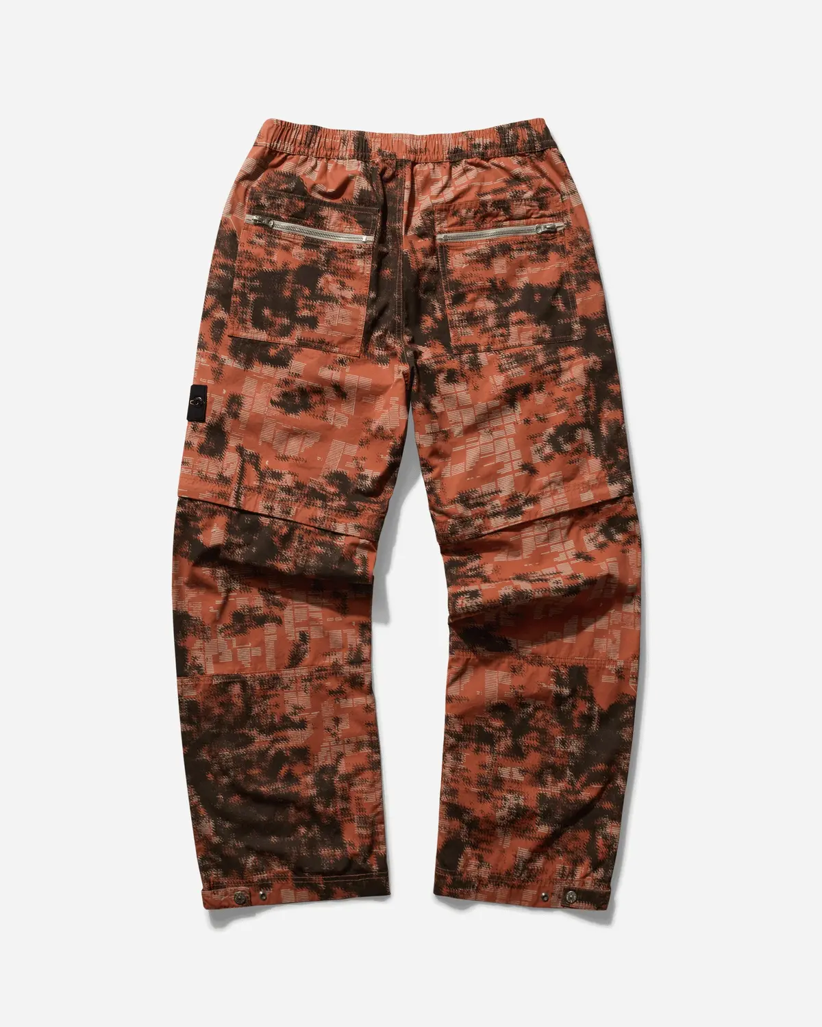 Men's Camouflage Cotton Canvas Cargo Trousers Orange 2