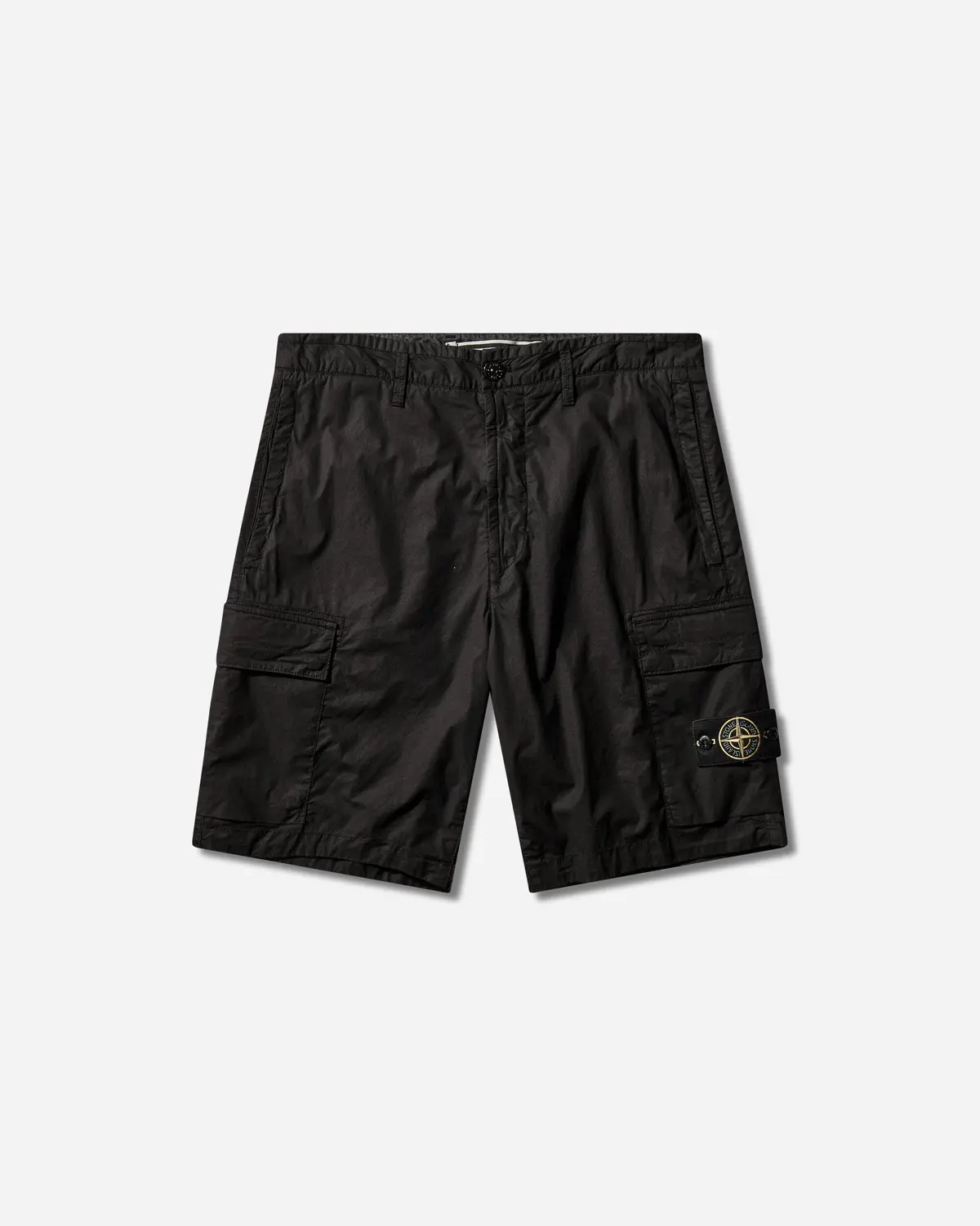Men's Stretch Cotton Tela 'Paracadute' Cargo Shorts Black 1