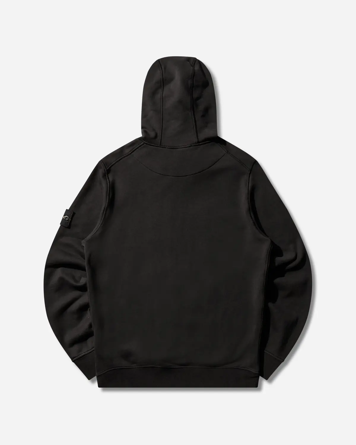 Men's Organic Cotton Fleece Hoodie Black 2