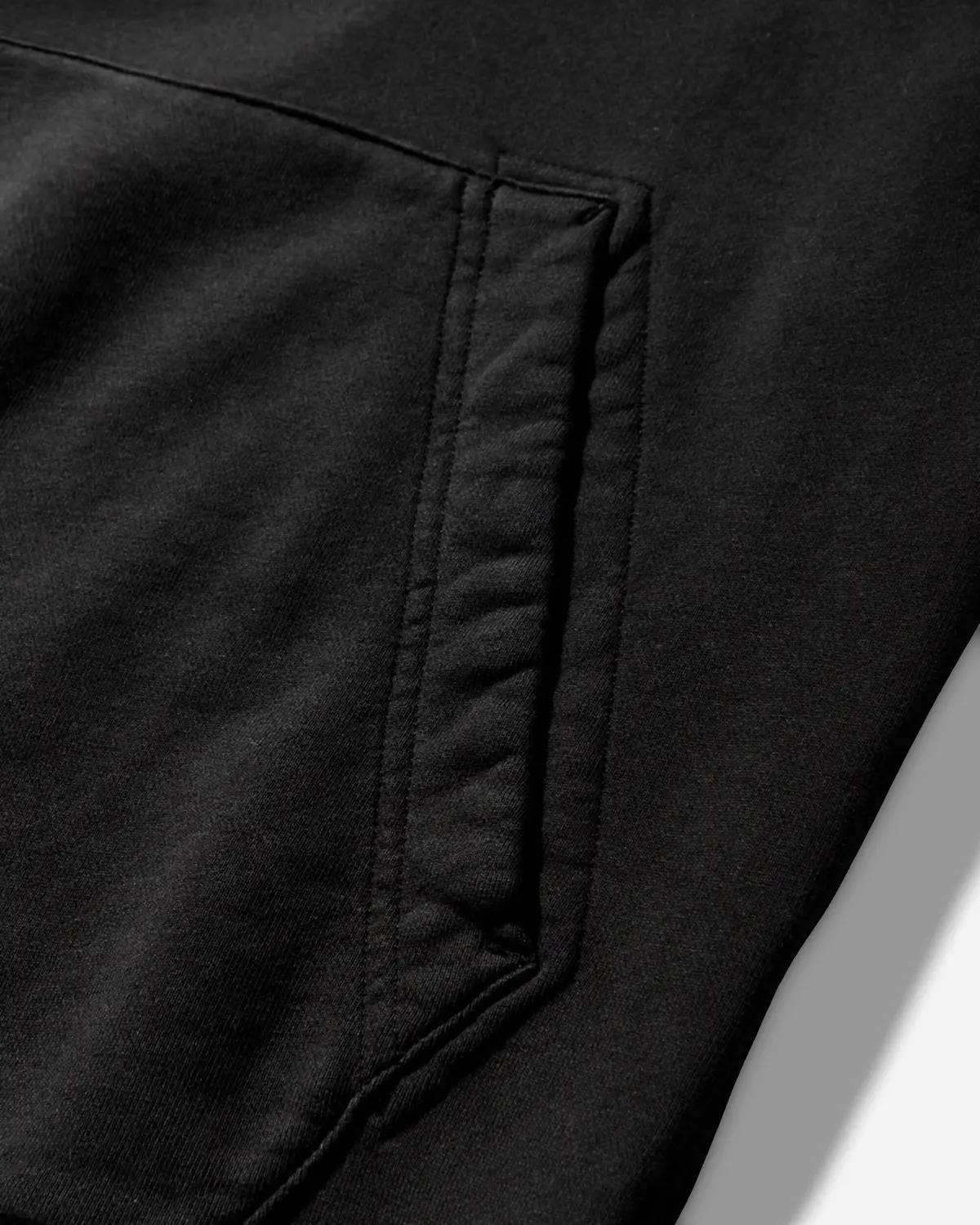 Men's Organic Cotton Fleece Hoodie Black 4