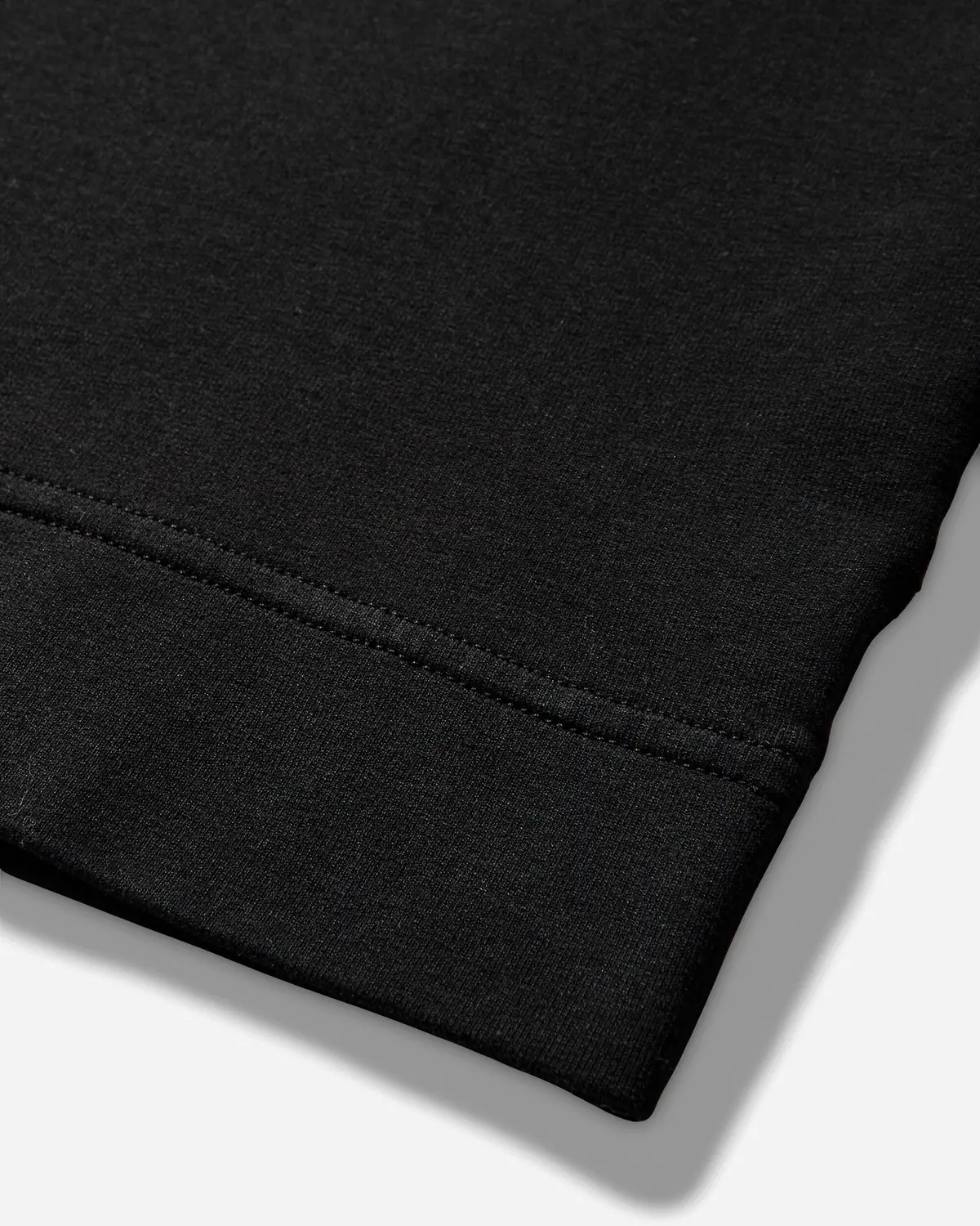 Men's Ghost Cotton Stretch Fleece Crewneck Sweatshirt Black 4
