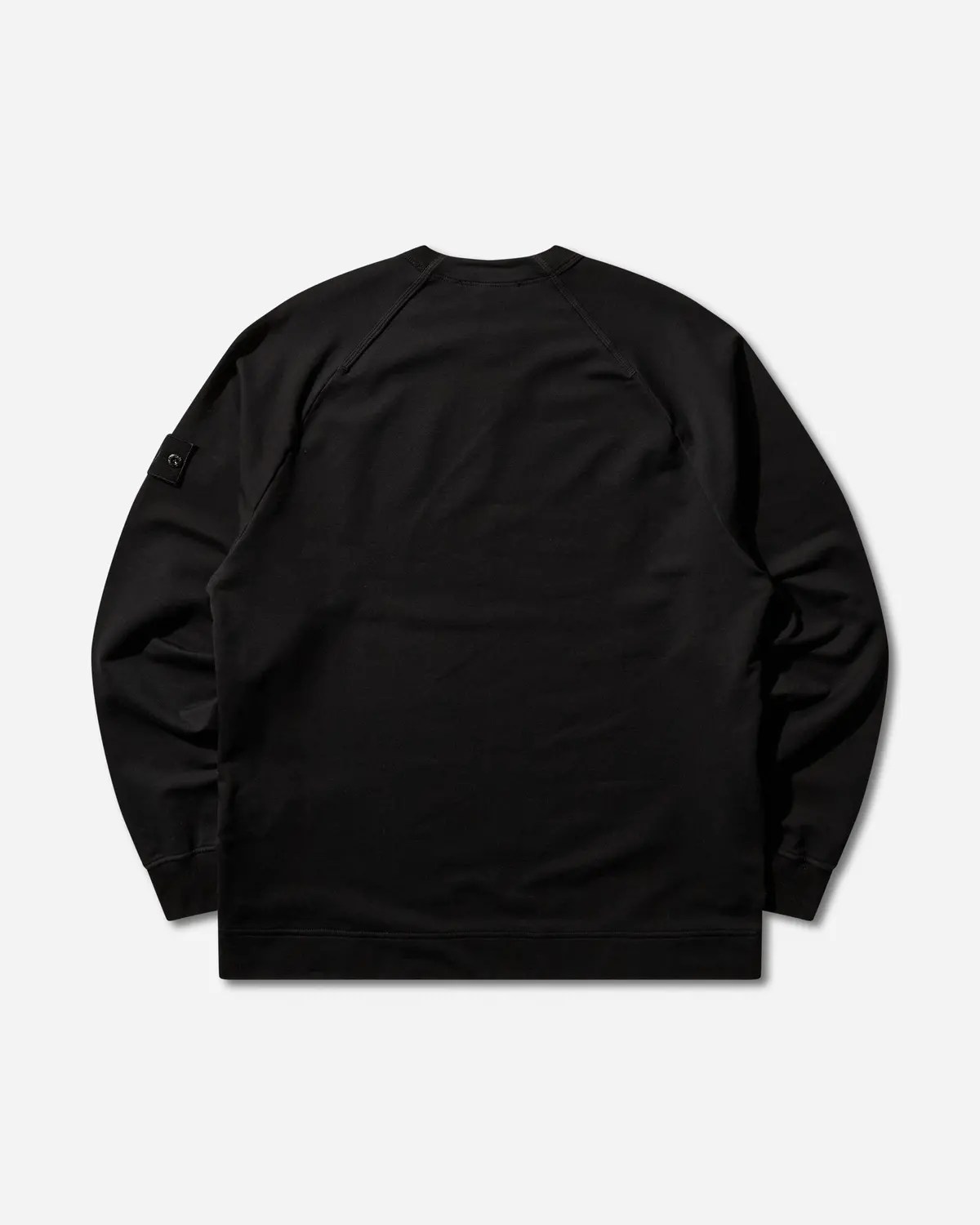 Men's Ghost Cotton Stretch Fleece Crewneck Sweatshirt Black 2