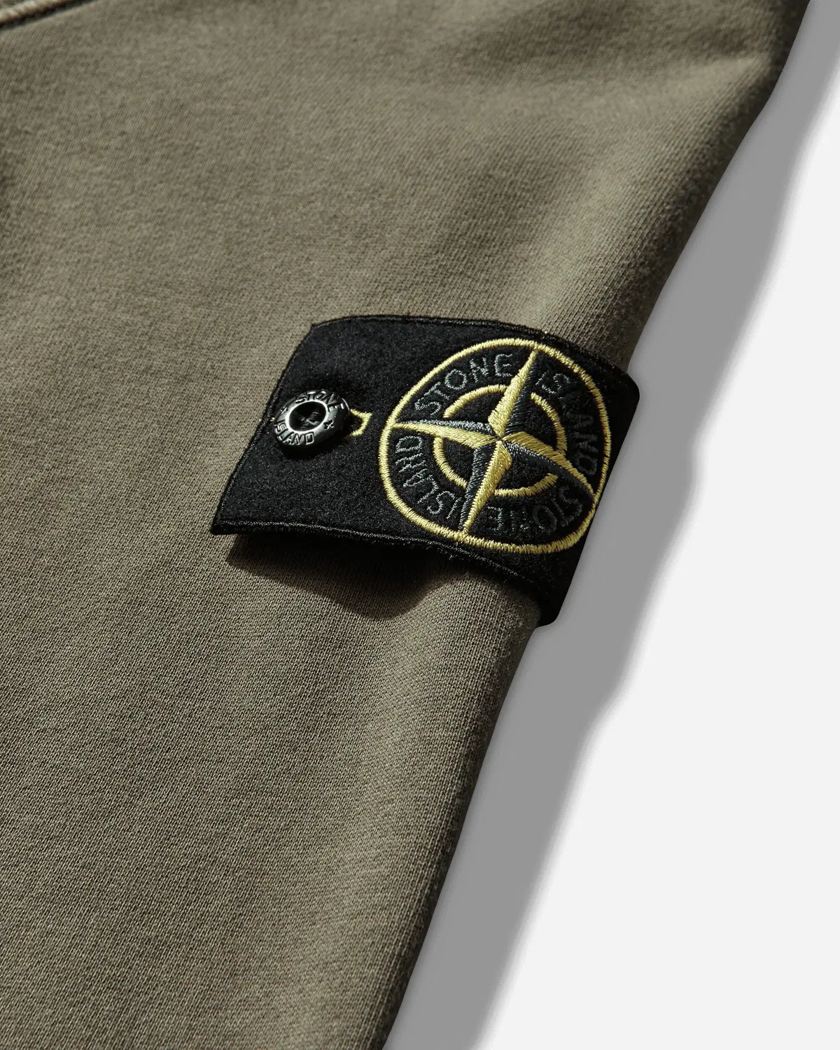 Men's Organic Cotton Fleece Crewneck Sweatshirt Military Green 4