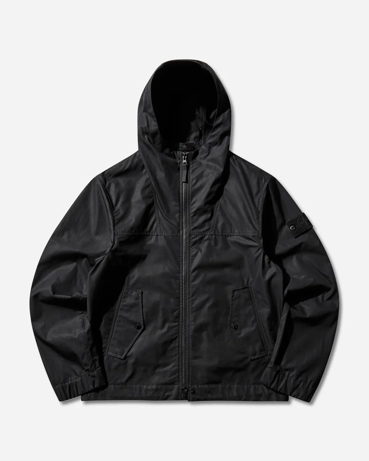 Men's Ghost All-Weather Cotton Canvas Hooded Jacket Black 1