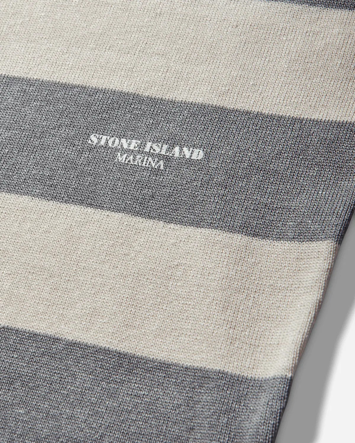Men's Marina Striped Crewneck Jumper Ivory 3