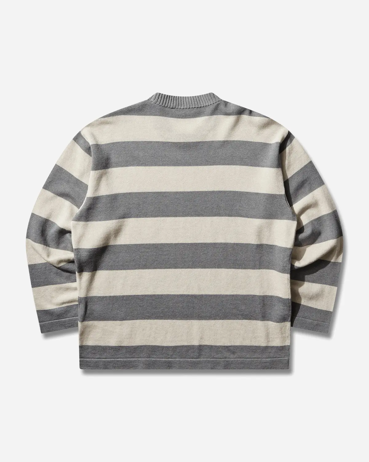 Men's Marina Striped Crewneck Jumper Ivory 2