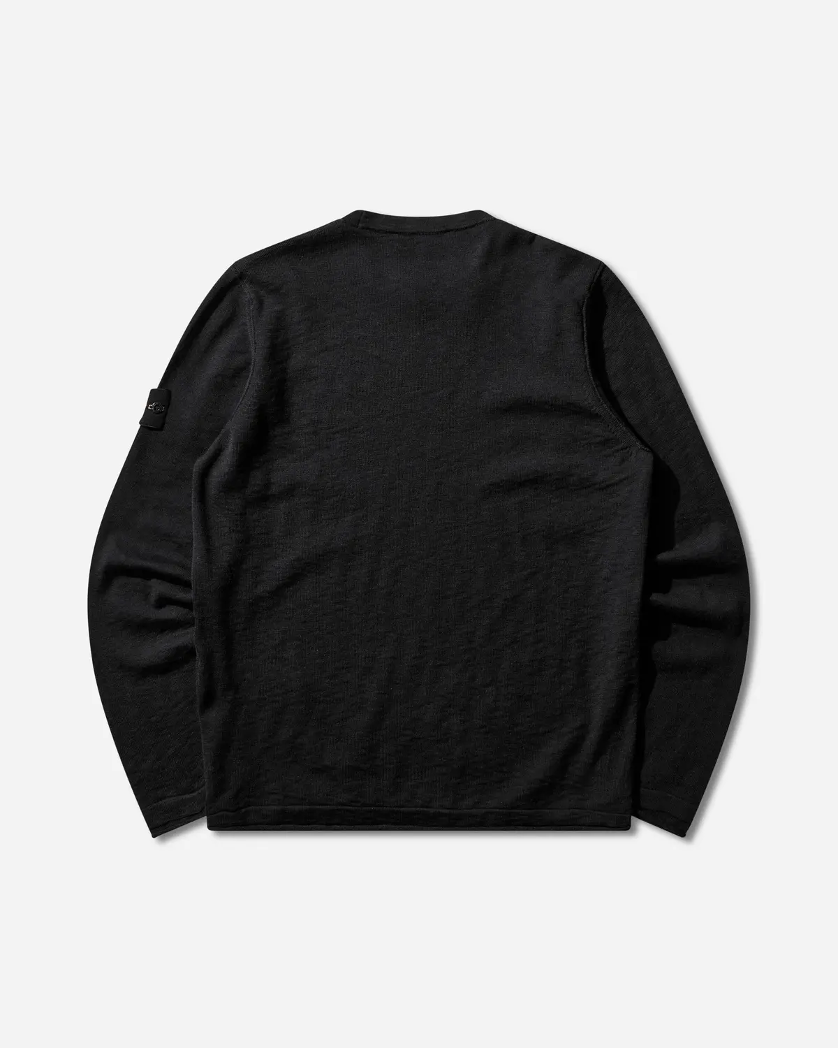 Men's Organic Cotton With Nylon Crewneck Sweater Black 2