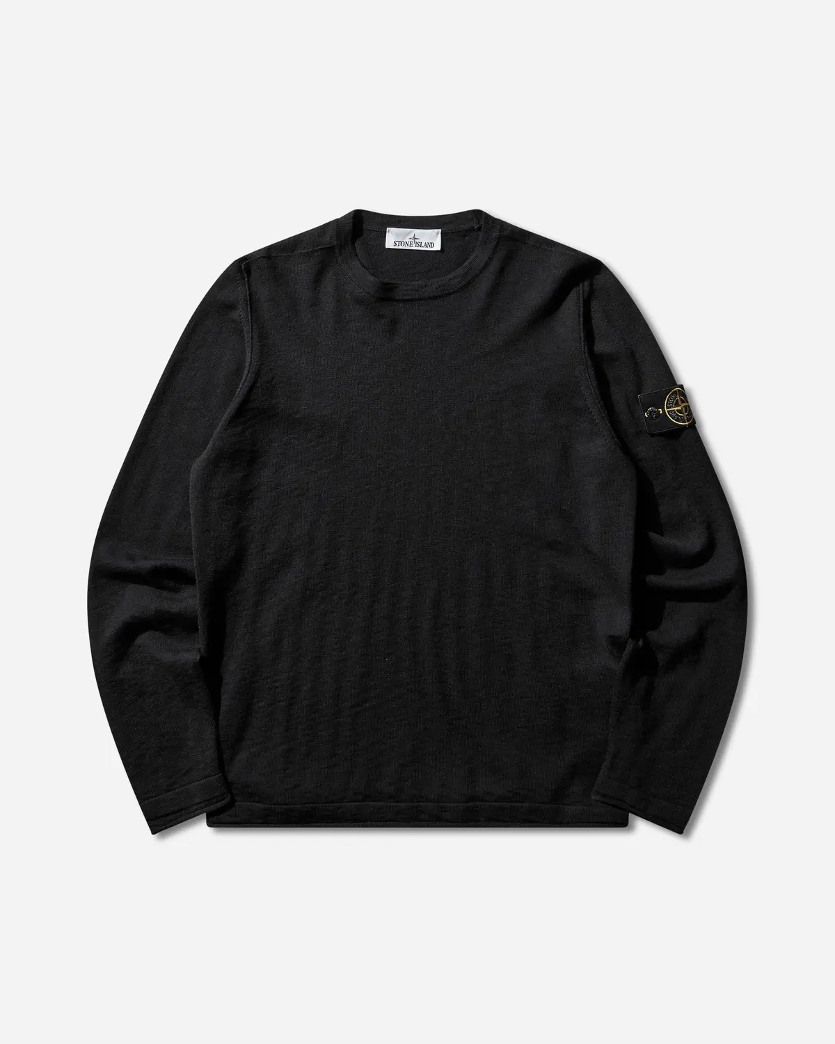 Men's Organic Cotton With Nylon Crewneck Sweater Black 1