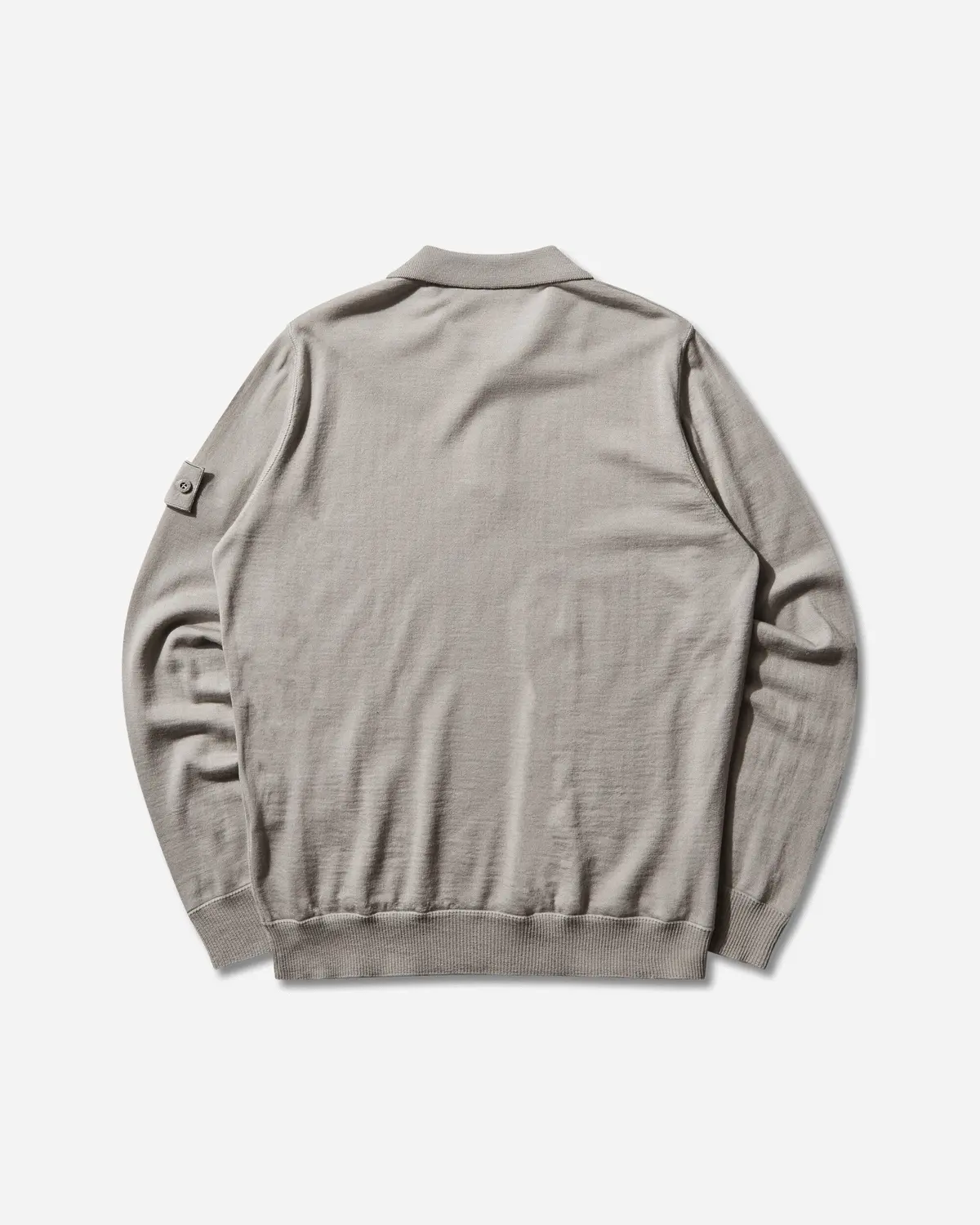 Men's Ghost Light Pure Rws Wool Polo Sweater Dust Grey 2