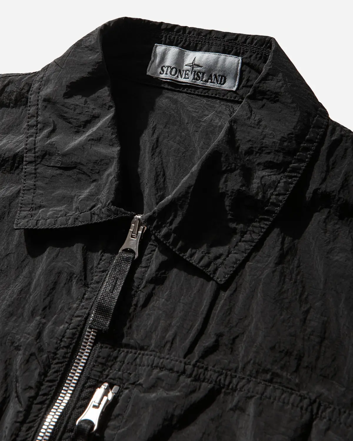 Men's Nylon Metal Overshirt Black 4
