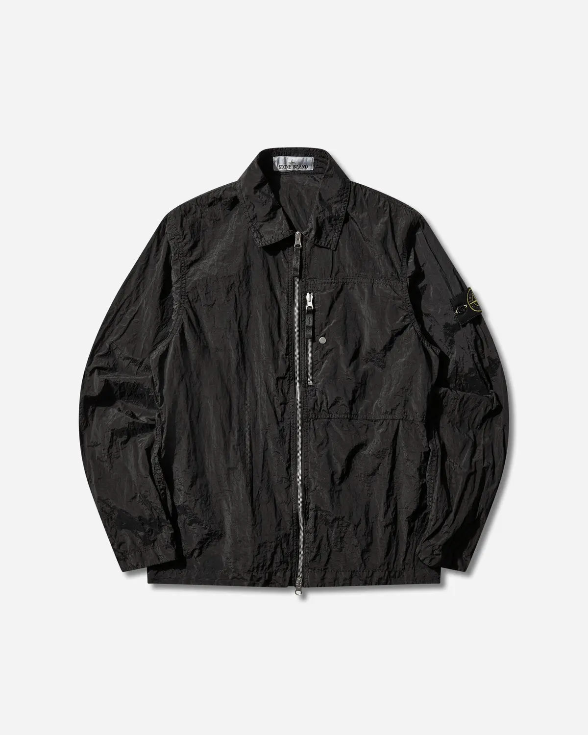 Men's Nylon Metal Overshirt Black 1