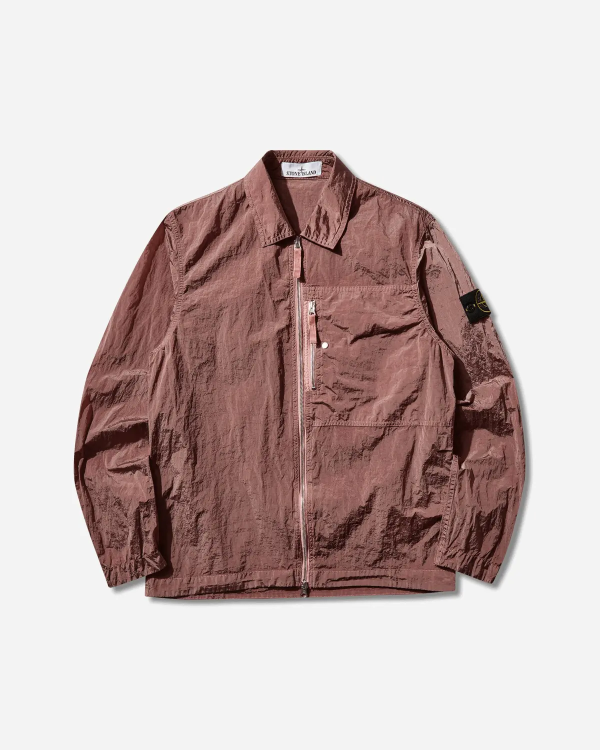 Men's Nylon Metal Overshirt Oleander 1