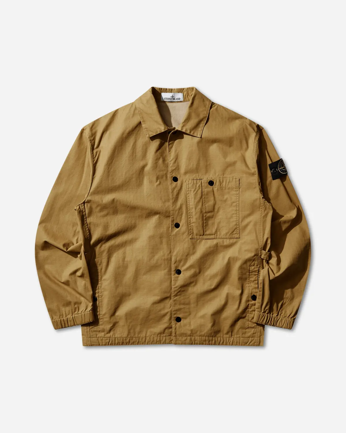 Men's Double-Coated Cotton Ripstop Overshirt Mustard 1