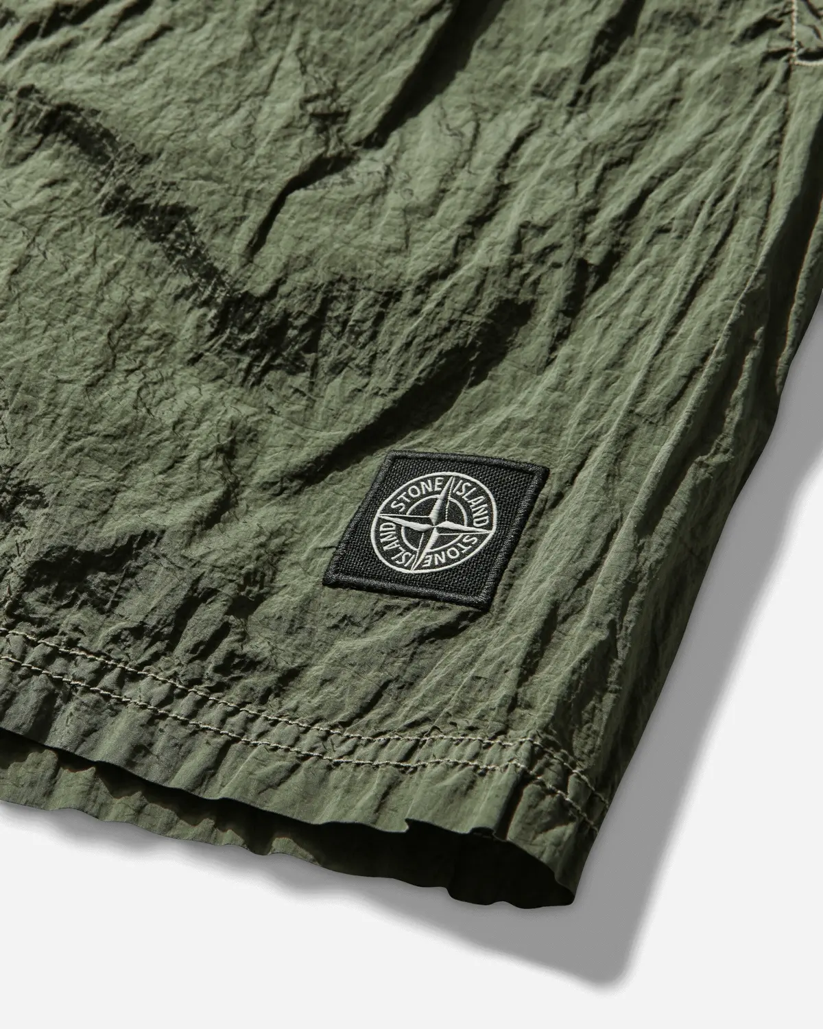 Men's Nylon Metal Swim Shorts Military Green 4