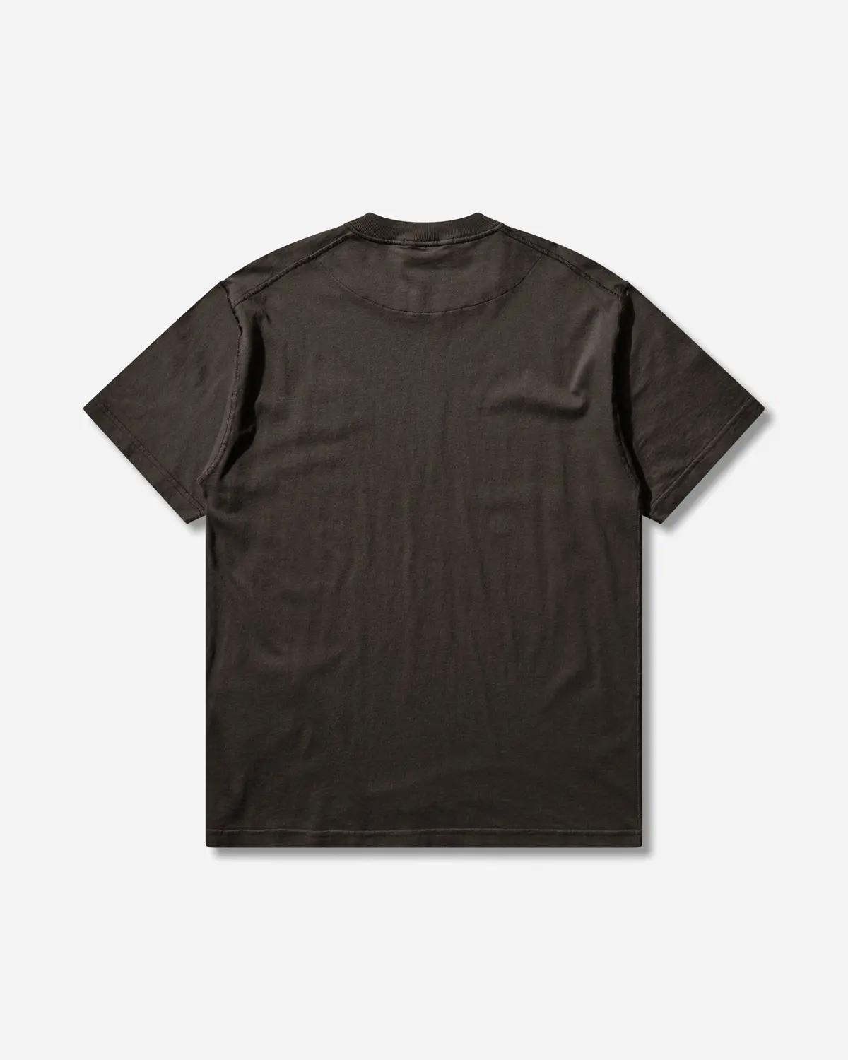 Men's Organic Cotton Jersey 'Fissato' Effect T-Shirt Charcoal 2
