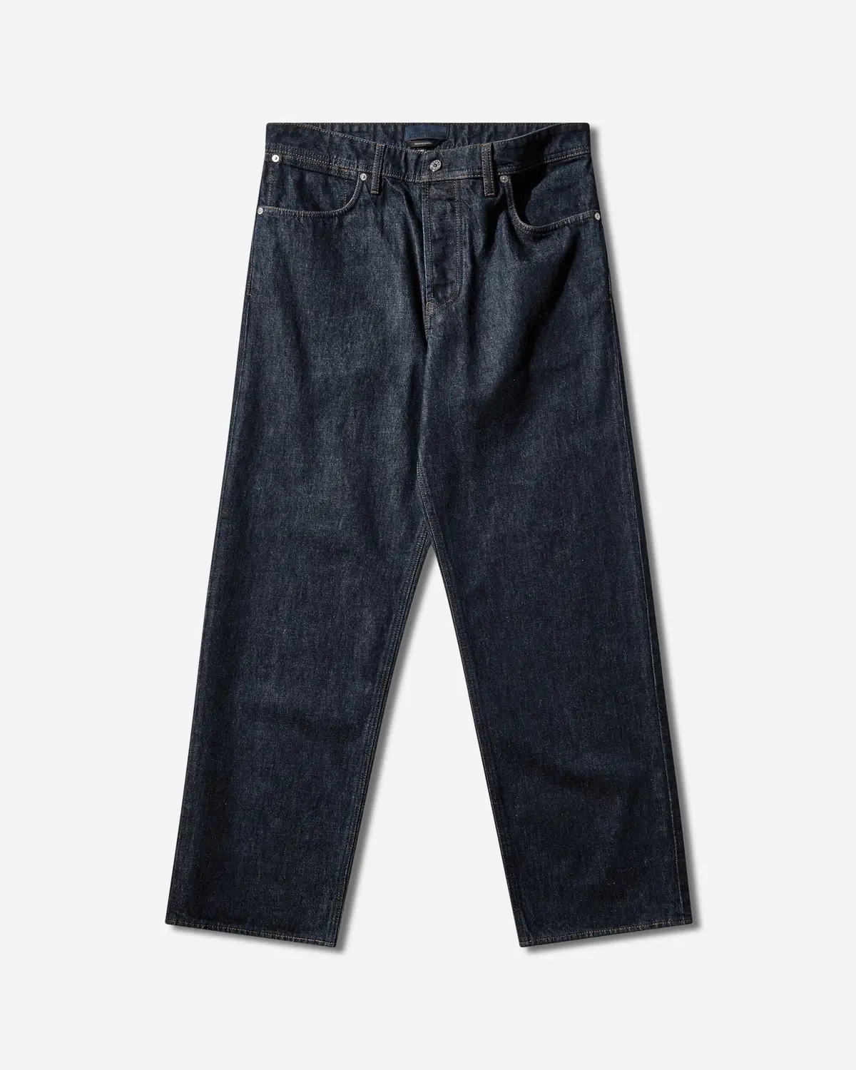 Men's Indigo Denim-Rinsed Loose Fit Jeans Blue Rinse 1