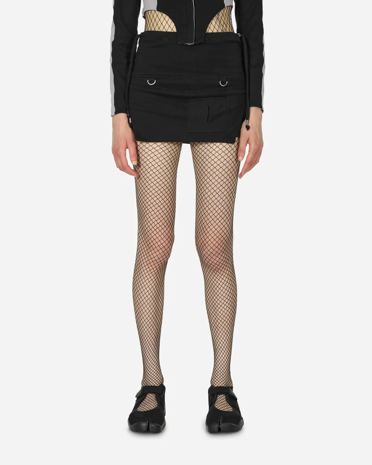 Byte Cargo Mini Skirt Black 1