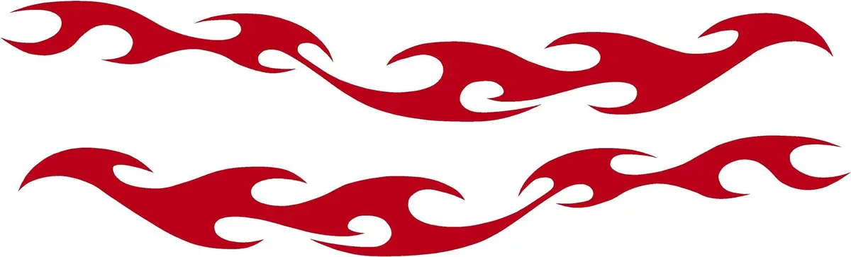 Tribal Flames Vinyl Decal For Cars, Trucks Style 2 3