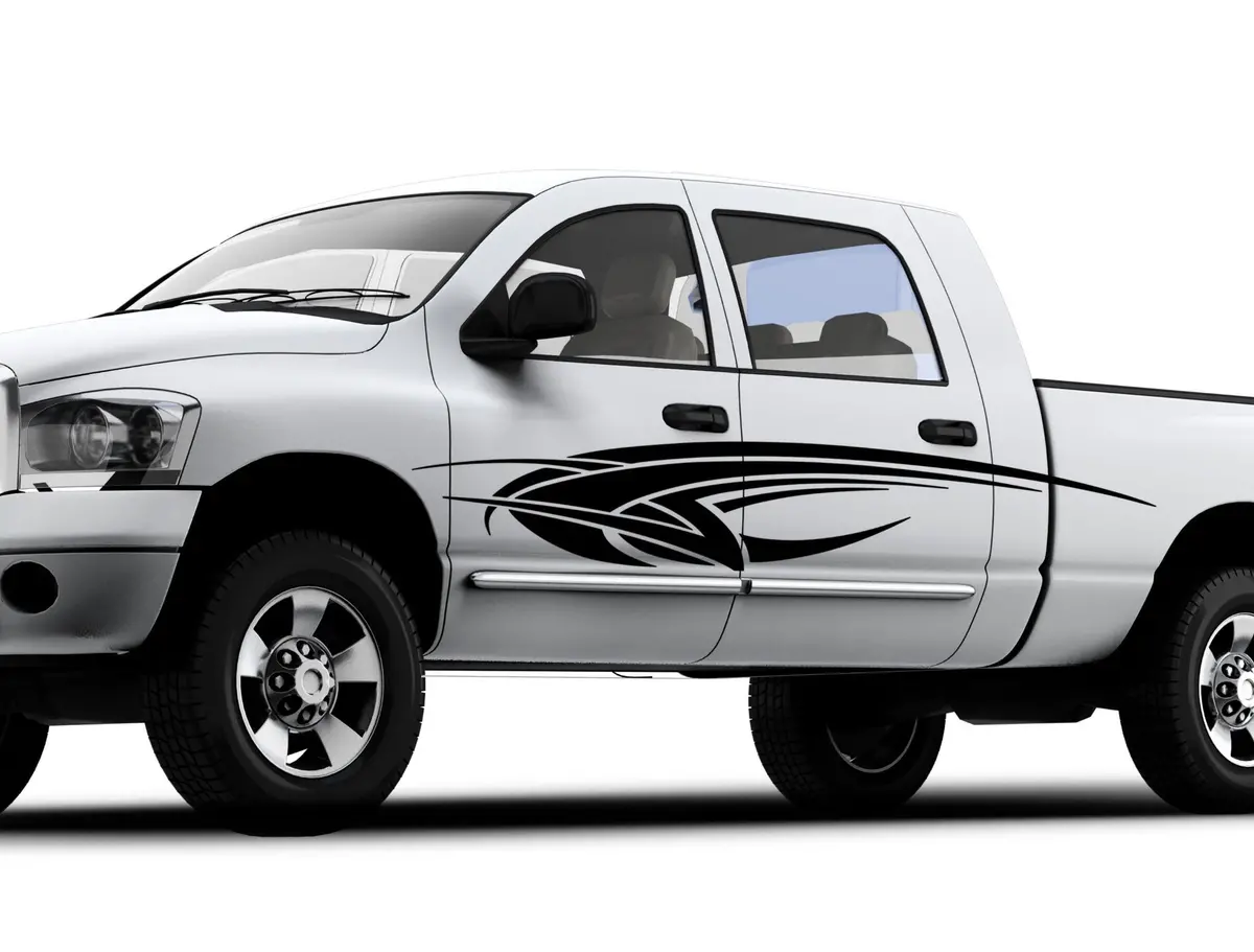 Tribal Comet Vinyl Decals For Cars & Trucks 1