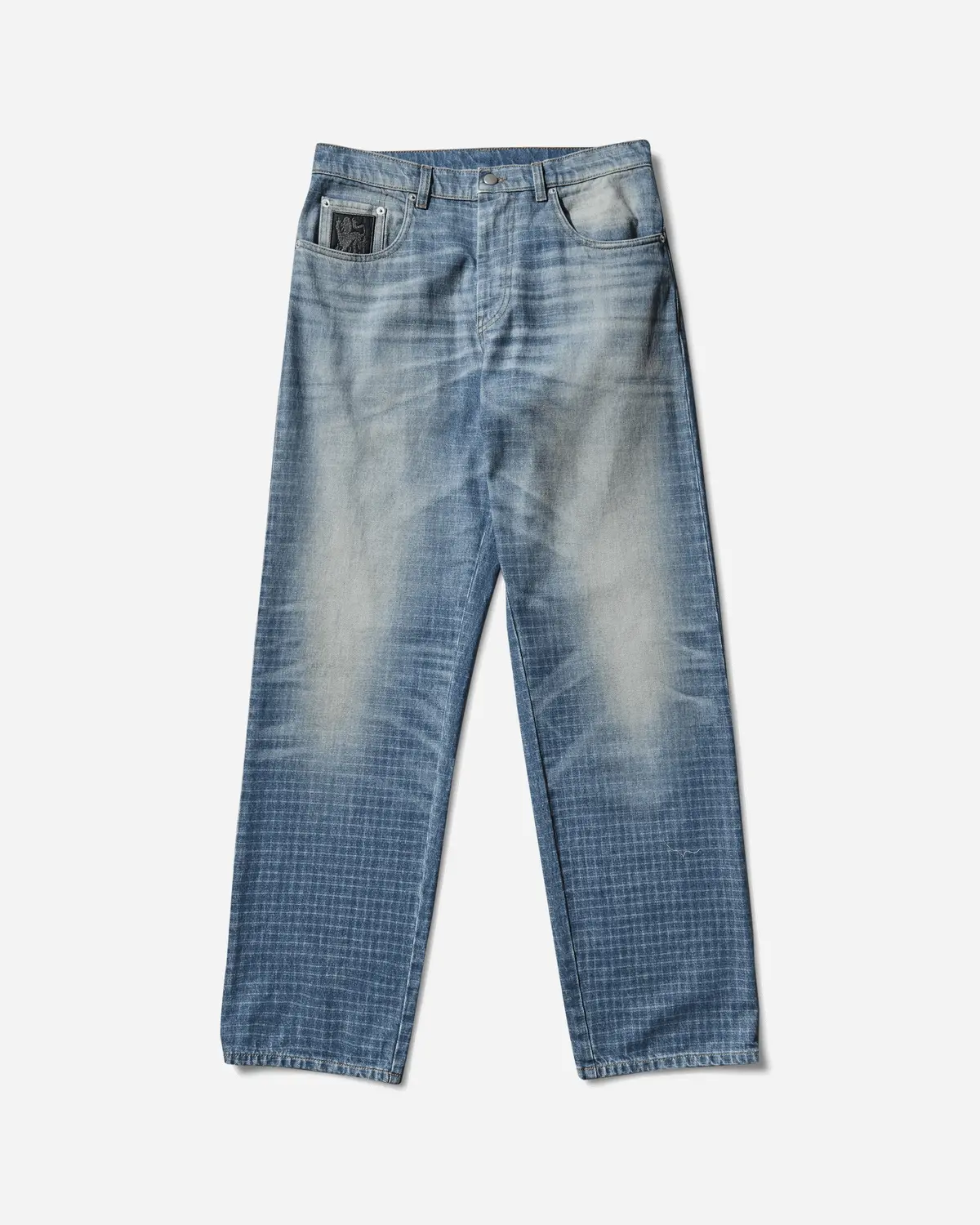 Checked Jeans Blue 1