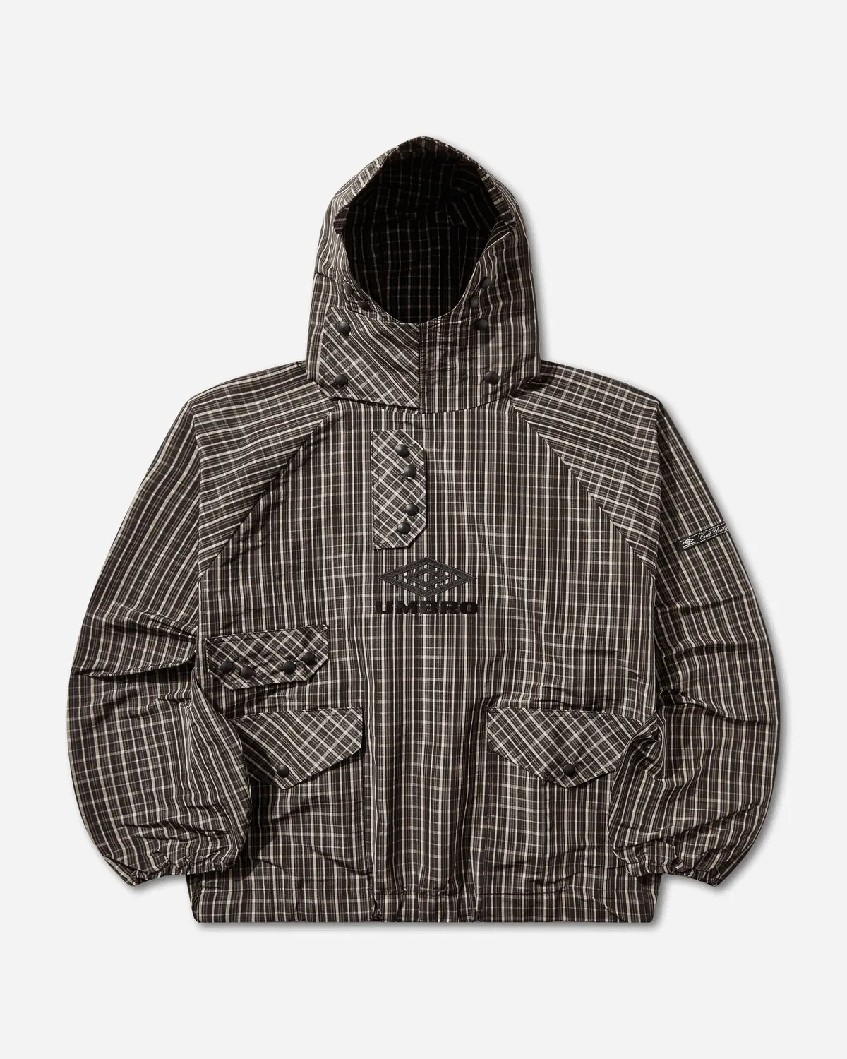 Check Smock Anorak Beige / Dark Brown 1