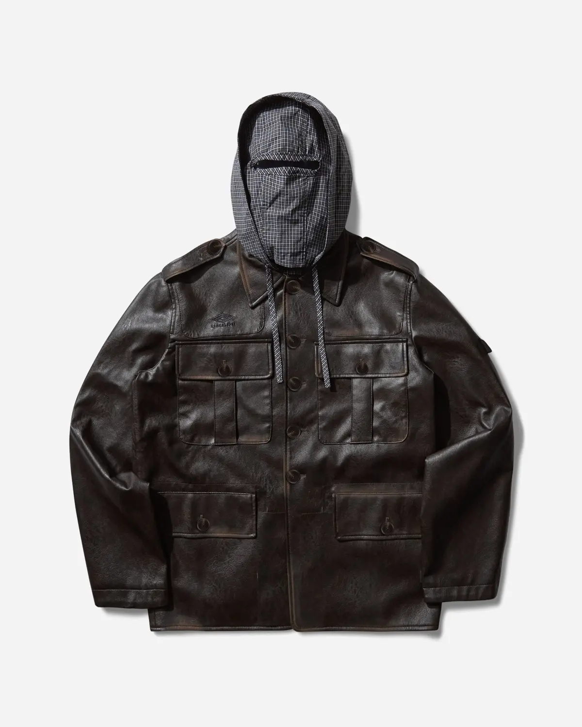 Eco Leather Service Jacket Burnt Brown 1