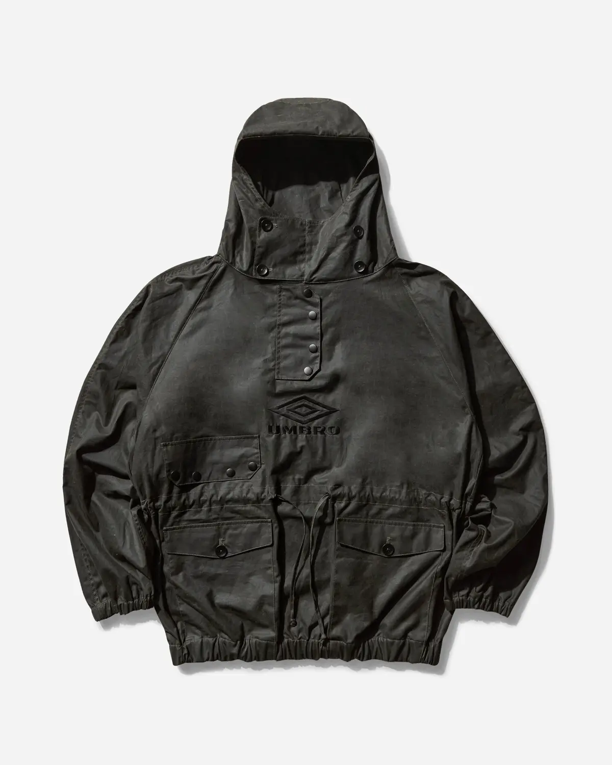 Men's Smock Waxed Anorak Dark Olive 1