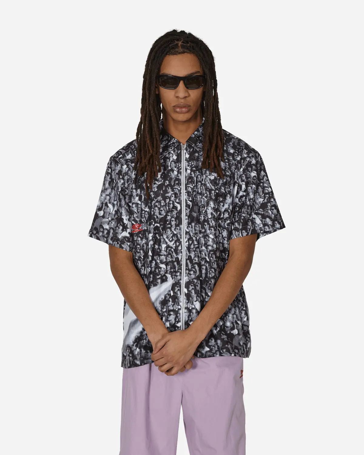 Printed Shortsleeve Shirt White / Black 1