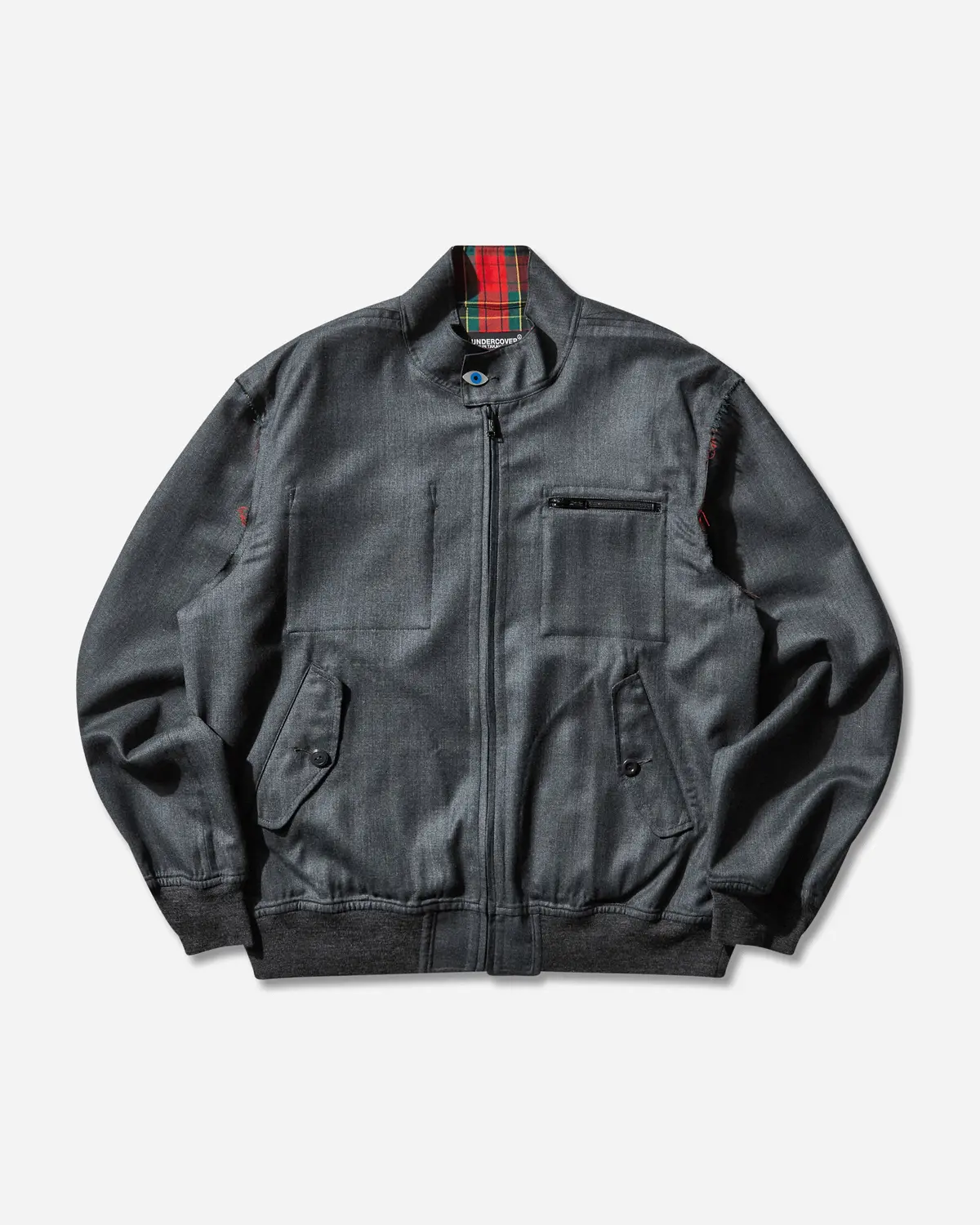 Men's Wool Bomber Jacket Charcoal 1