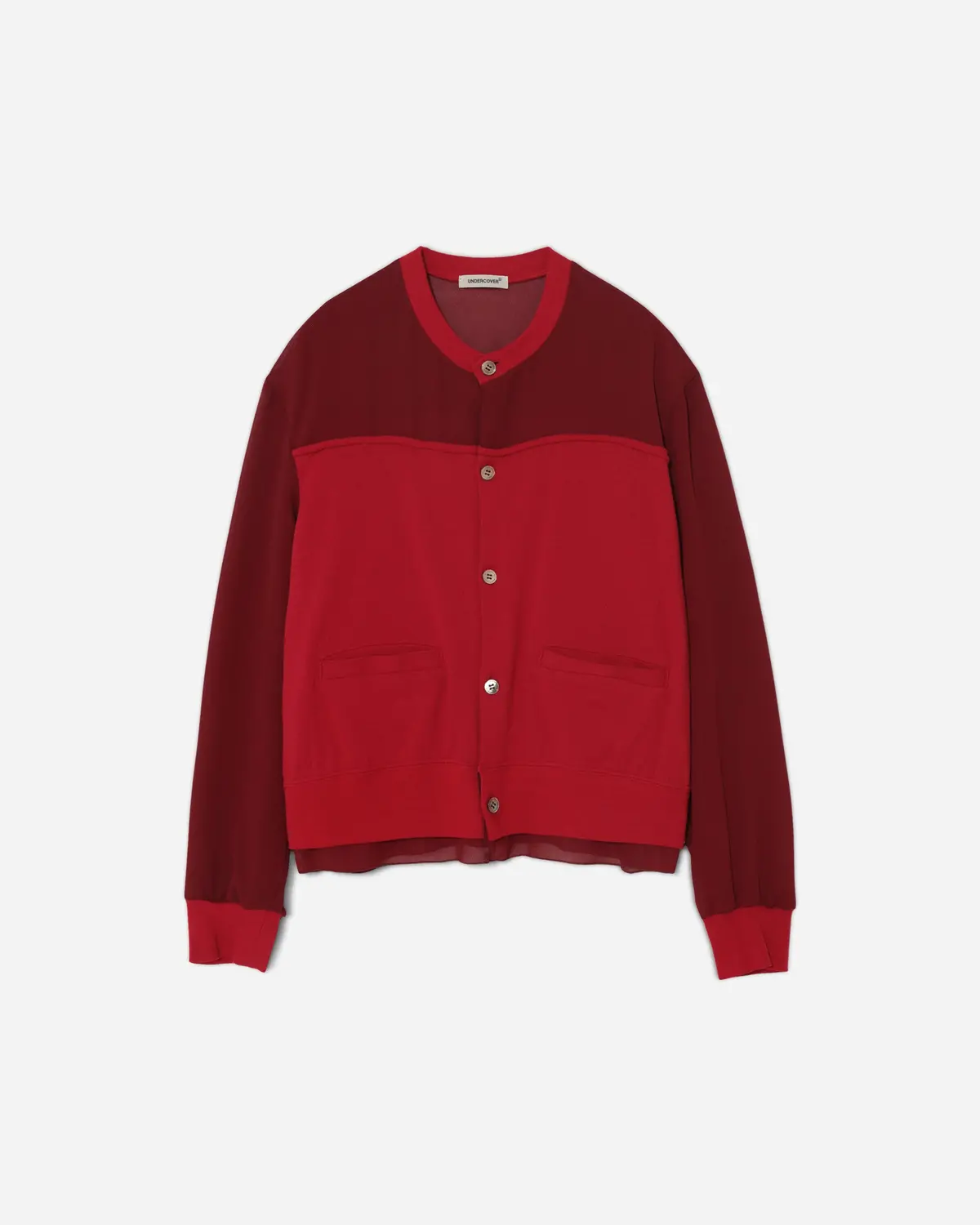 Women's Georgette Cardigan Red 1
