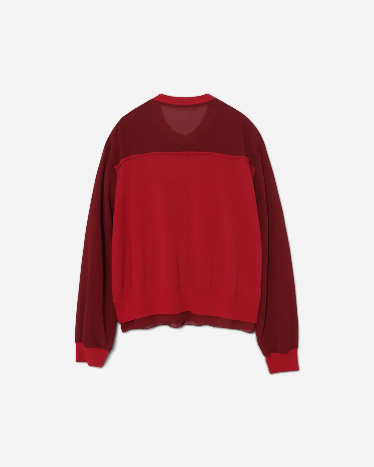 Women's Georgette Cardigan Red 2