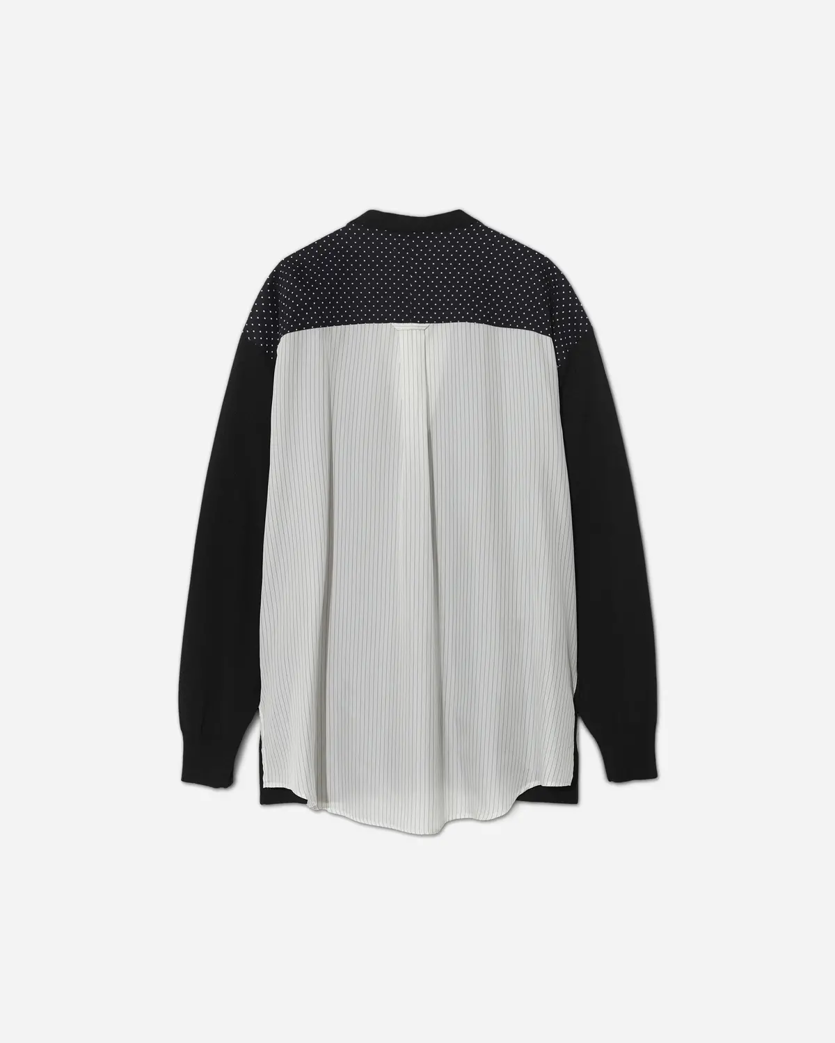 Men's Shirt Trim Knit Cardigan Black 2