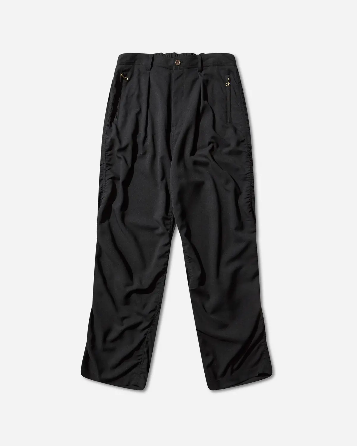 Men's Polyester Trousers Black 1