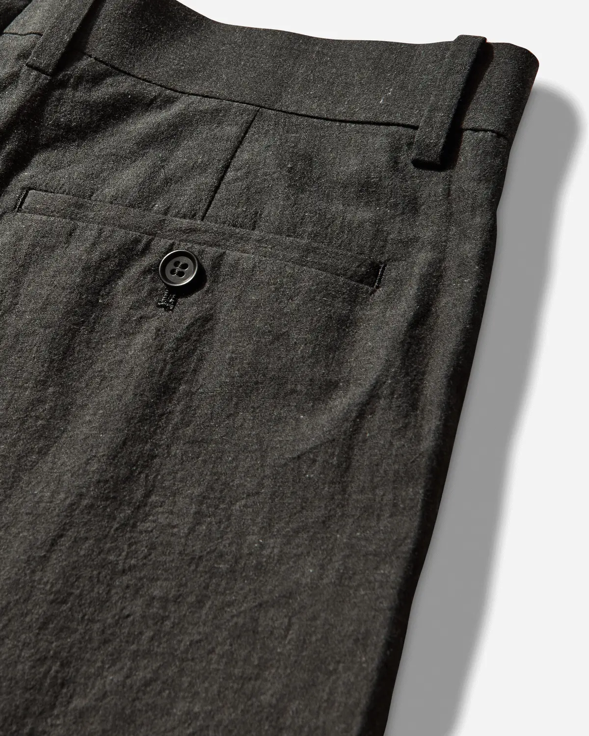 Men's Linen-Ramie Blend Cotton Pants Charcoal 3