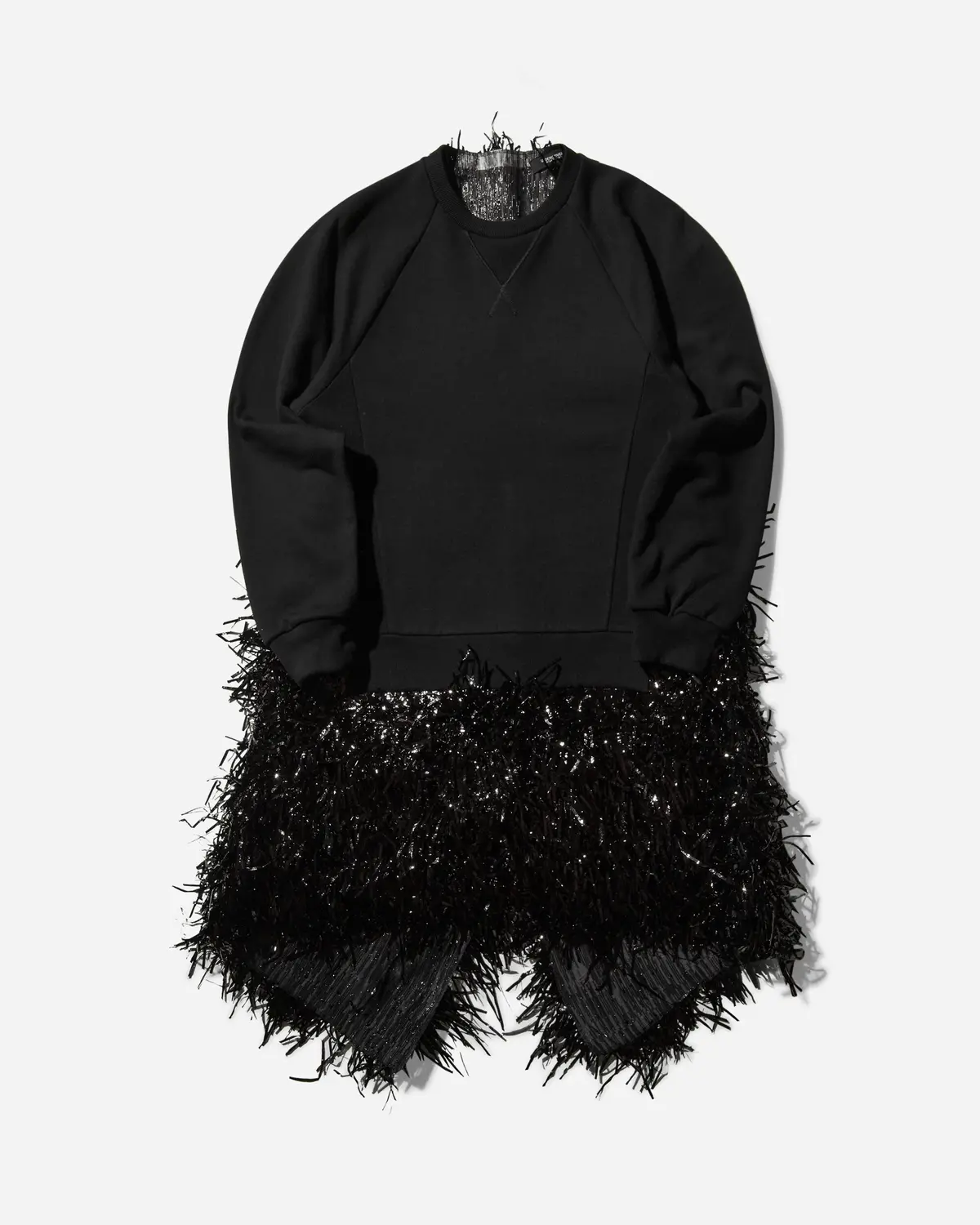 Women's Cotton Sweat Dress Black 1