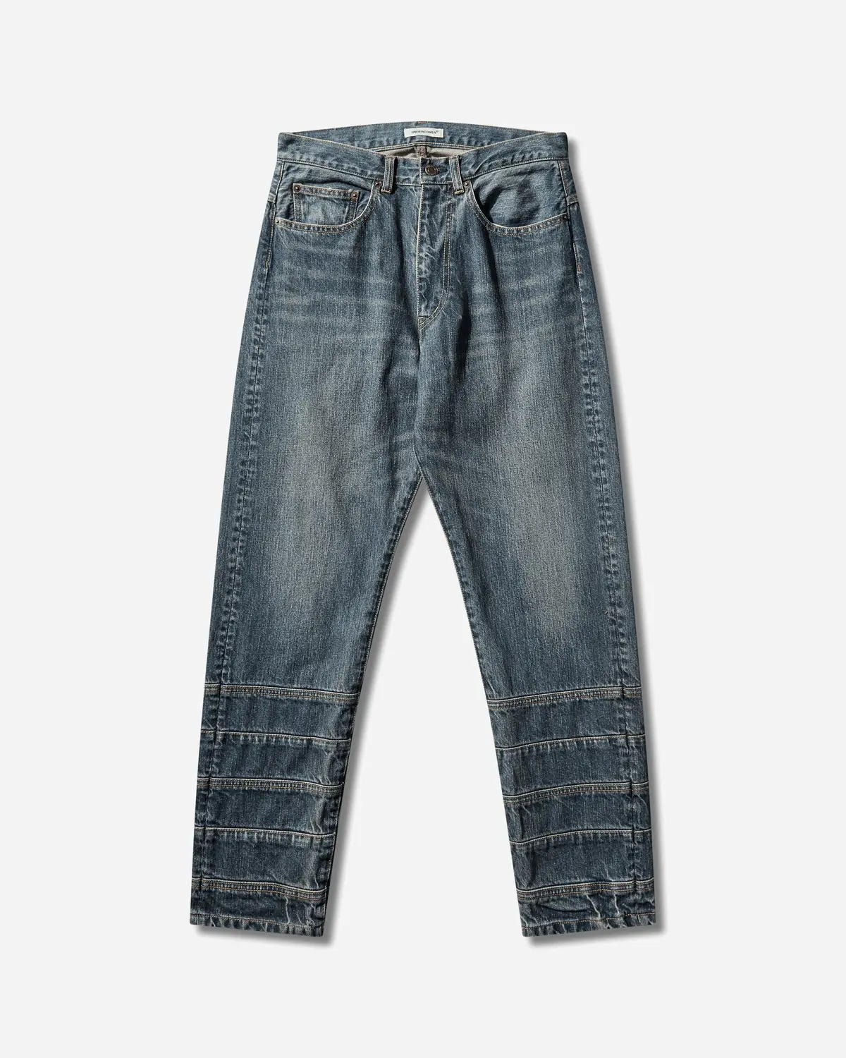Women's Distressed Denim Pants Indigo 1