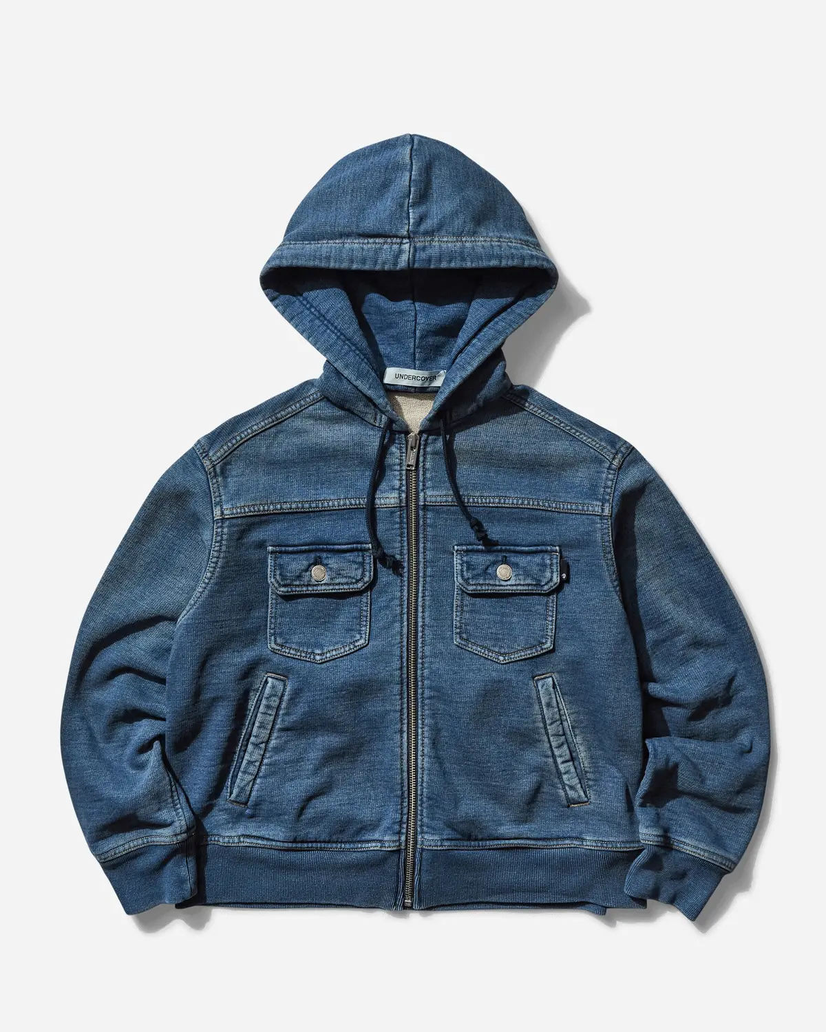 Women's Denim Hoodie Indigo 1